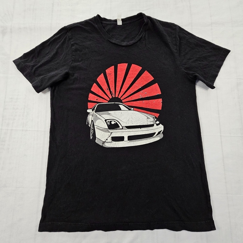 Sports Car Sunset Black Short Sleeve t-Shirt Men's L